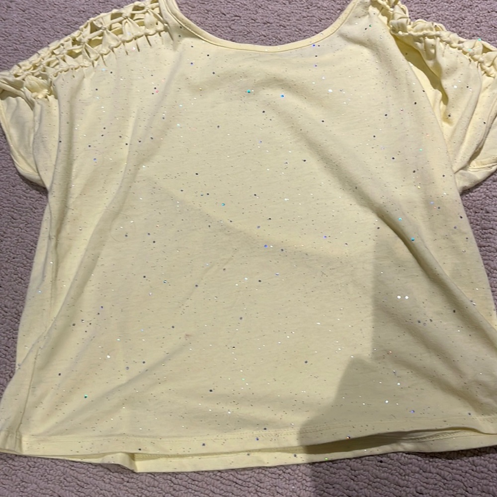 Sparkle yellow shirt